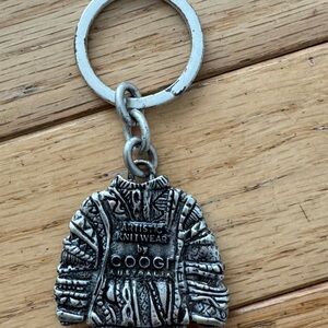 Coogi Silver Artistic sweater Keychain/ bag charm